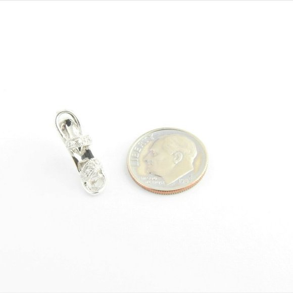 10K White Gold Diamond Sandal Charm - Picture 9 of 9